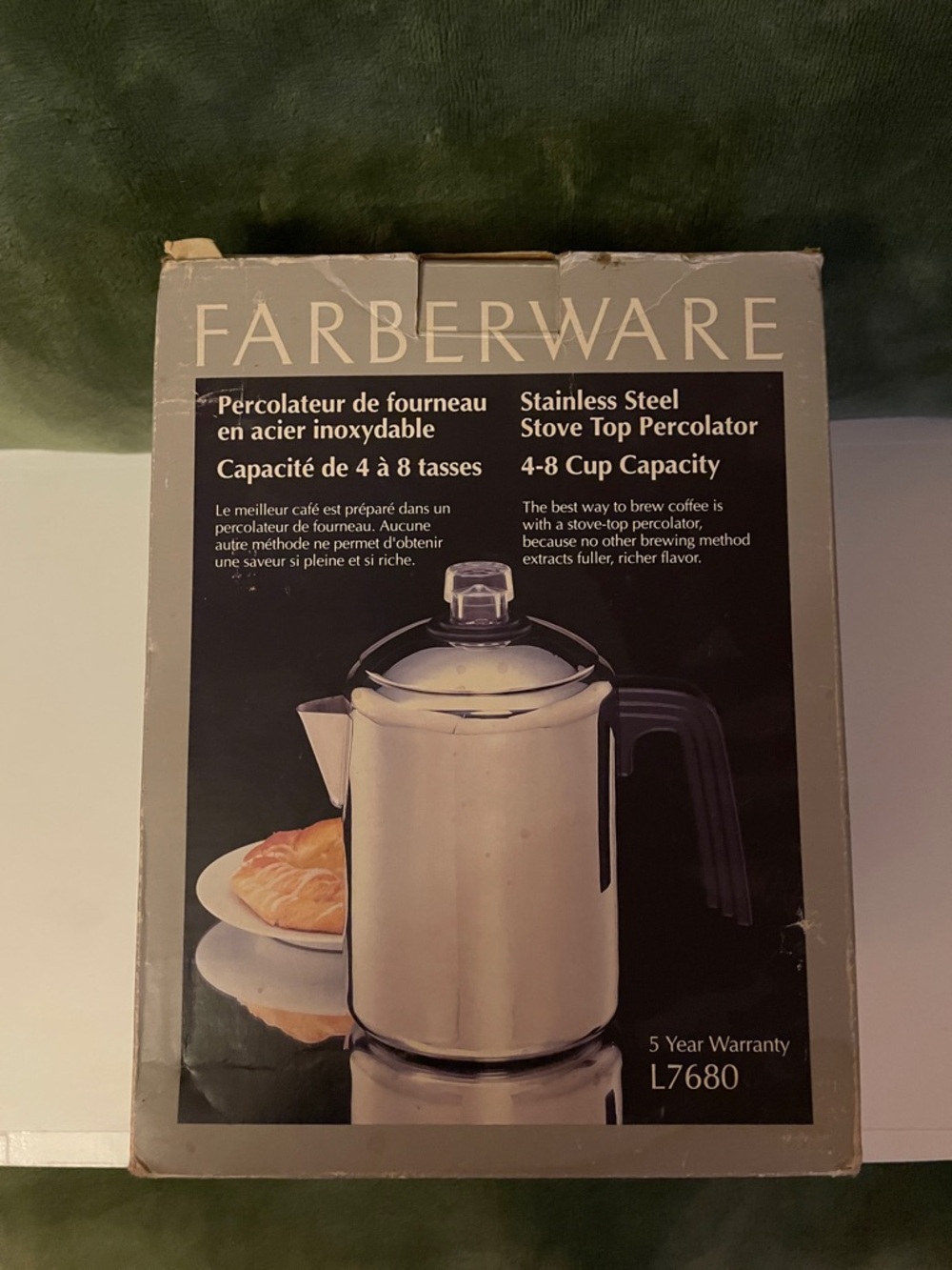 Farberware Stainless Steel Stove Top Percolator - Silver (4-8 Cup)